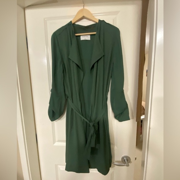 Forest Green Tie Front Cowl Neck light weight jacket. Excellent condition - Picture 1 of 3